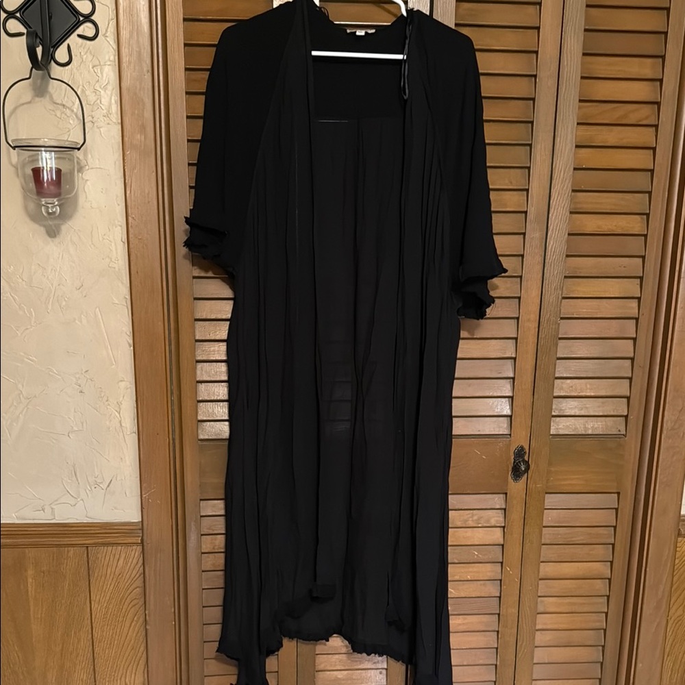 Umgee Black Sheer Cardigan